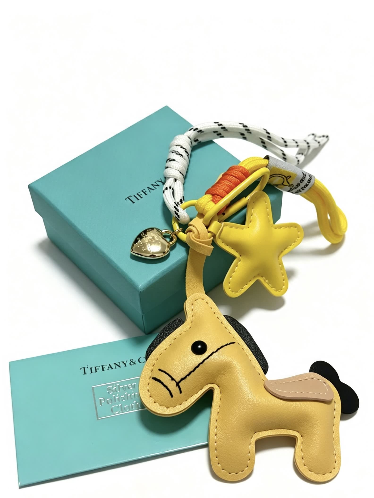 Tiffany & Co. Yellow Leather Horse Charm